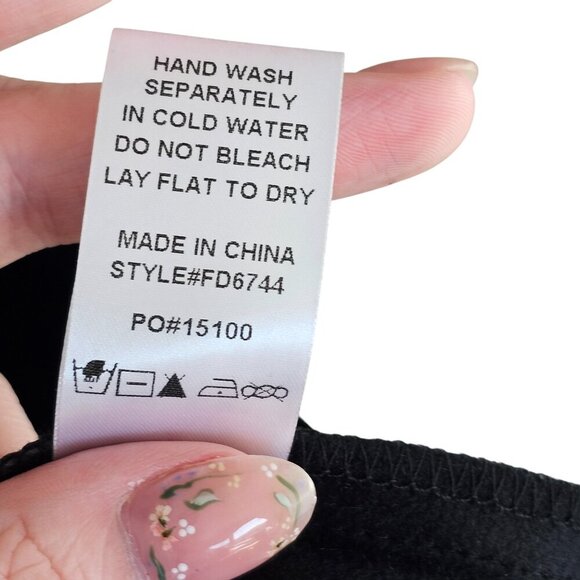 Fate Pleather Puff Sleeve Button Down Dress Sz M - Picture 12 of 12